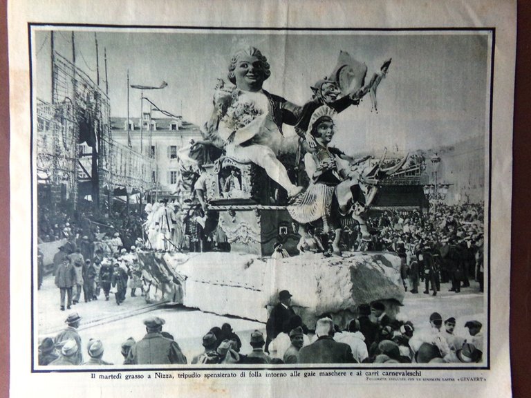 Il Mattino Illustrato 2 Marzo 1925 Carnevale Nizza Minatori di …