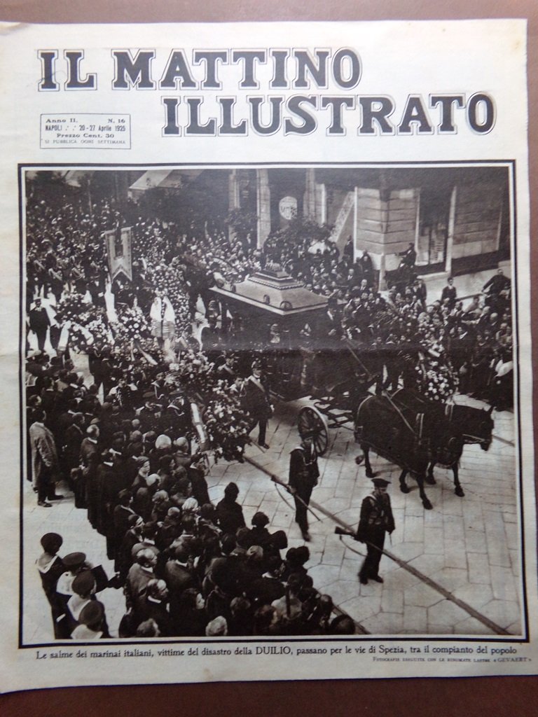 Il Mattino Illustrato 20 Aprile 1925 Scoppio Duilio Garbo Ghirza …