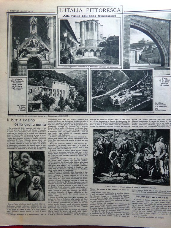 Il Mattino Illustrato 21 Dicembre 1925 Numero Natale Barbella Assisi …