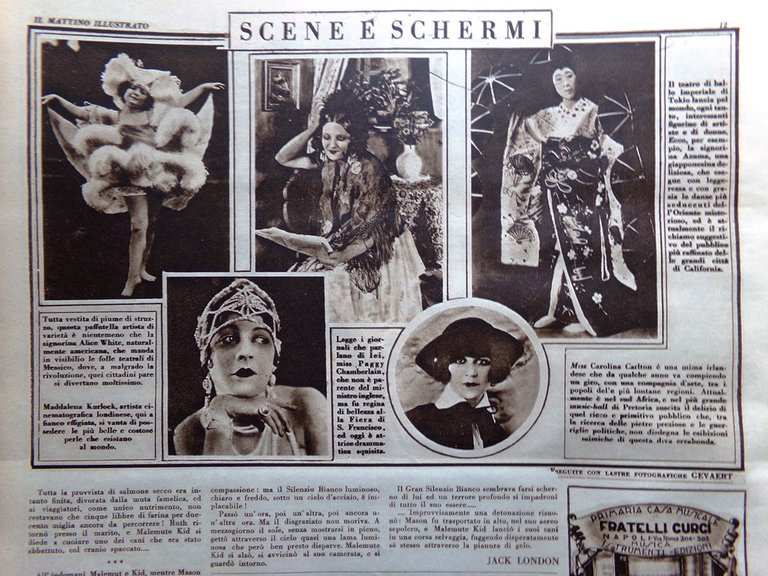 Il Mattino Illustrato 21 Luglio 1924 Incendio Messina Stoccolma Teatro …