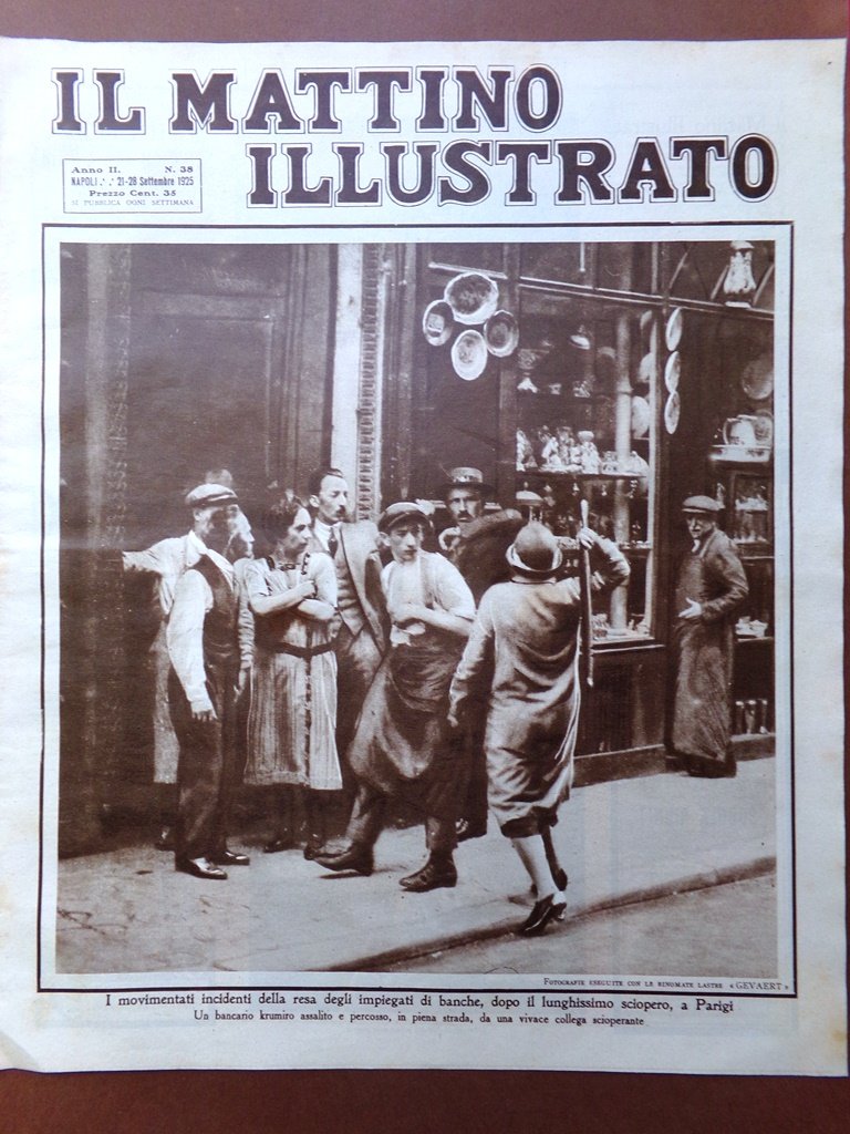 Il Mattino Illustrato 21 Settembre 1925 Cina Maupassant Foligno Diamanti …