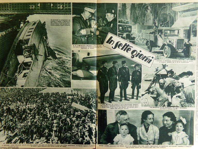 Il Mattino Illustrato 22 Giugno 1936 Bersaglieri Arabia Segato Guerra …