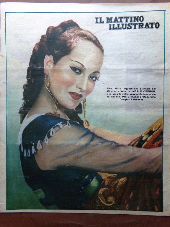 Il Mattino Illustrato 23 Luglio 1934 Merle Oberon Isola Pasqua …