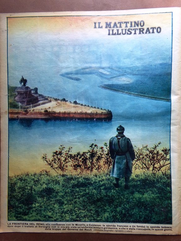 Il Mattino Illustrato 23 Marzo 1936 Tedeschi sul Reno Alfieri …