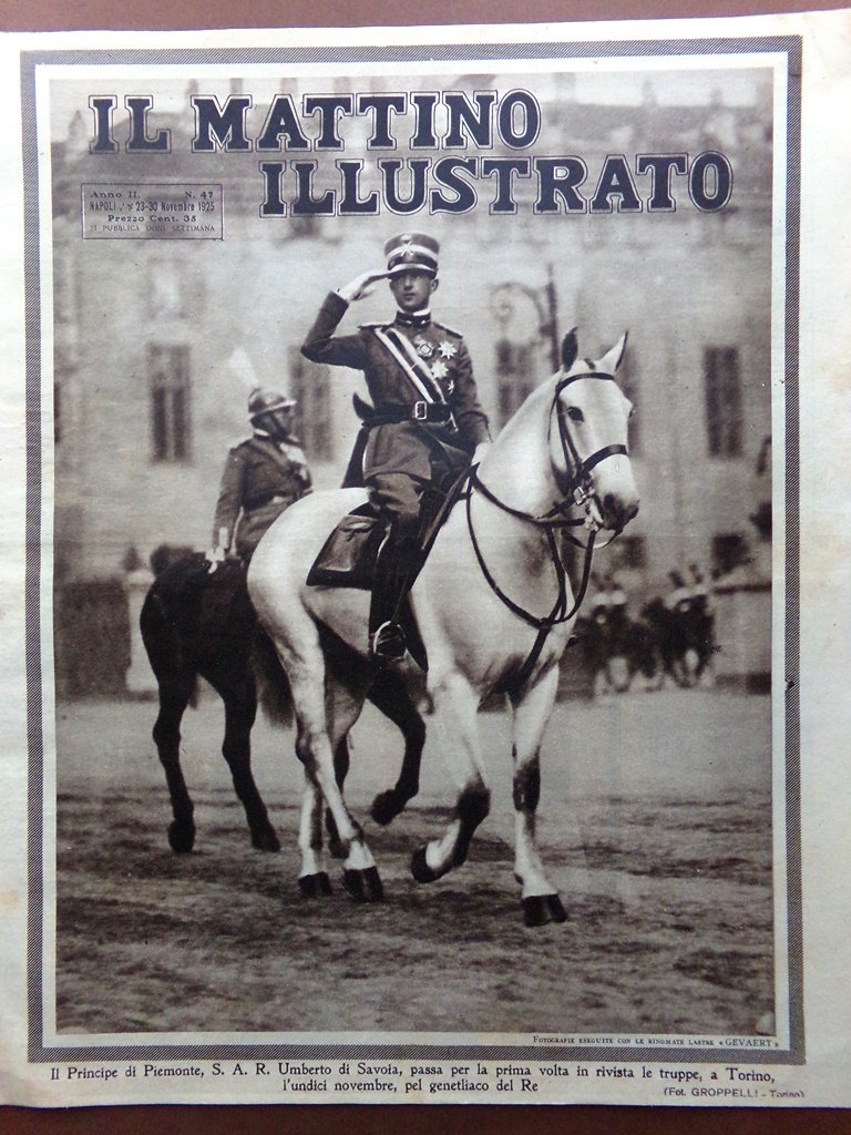 Il Mattino Illustrato 23 Novembre 1925 Isola del Liri De …