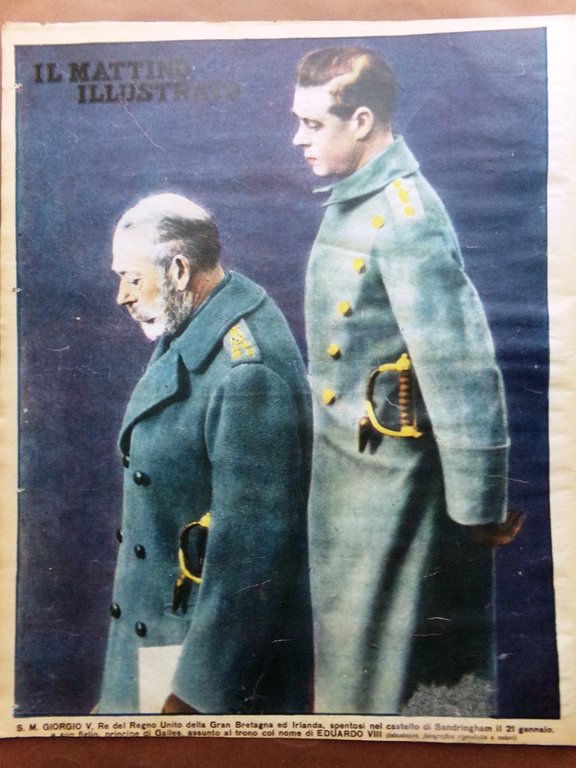 Il Mattino Illustrato 27 Gennaio 1936 Morte Giorgio V Nilo …