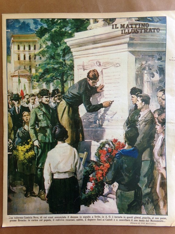 Il Mattino Illustrato 29 Giugno 1936 Duce Bersaglieri Eclissi Vanvitelli …