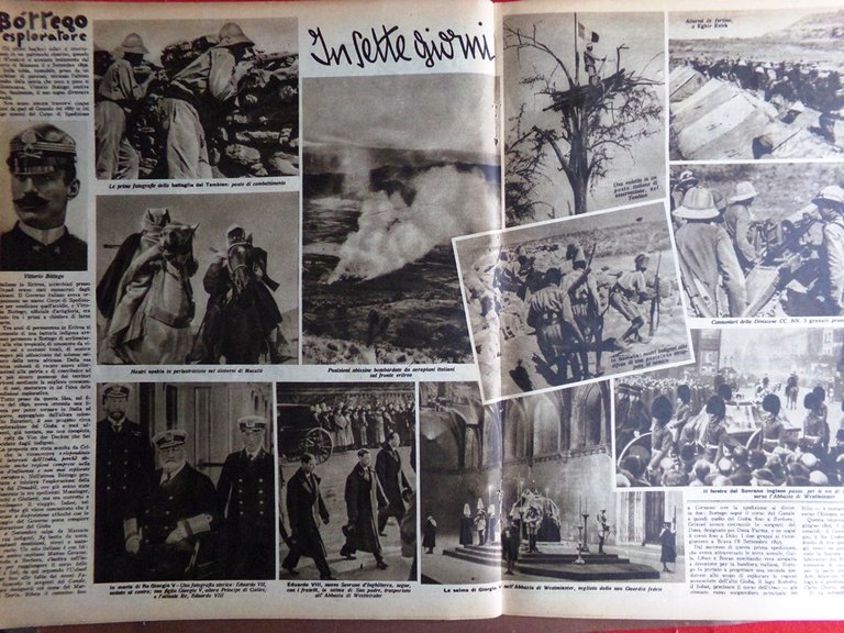 Il Mattino Illustrato 3 Febbraio 1936 Tembien Bottego Eduardo VIII …