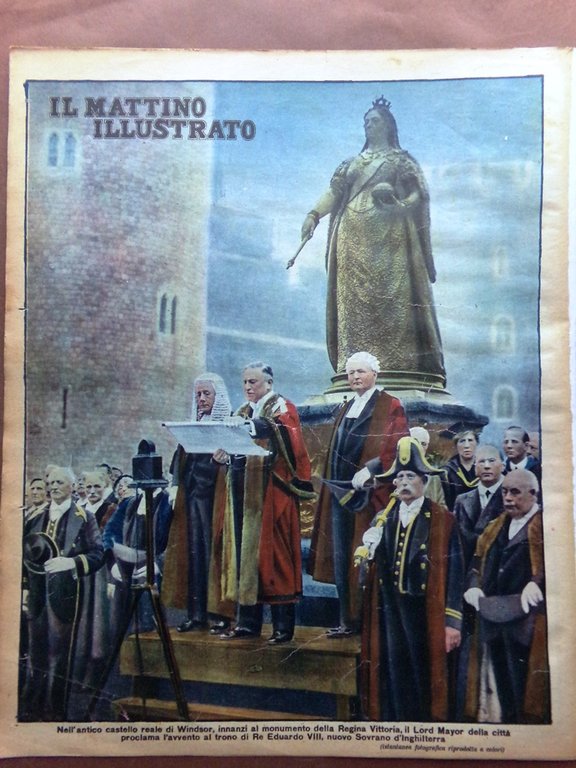 Il Mattino Illustrato 3 Febbraio 1936 Tembien Bottego Eduardo VIII …