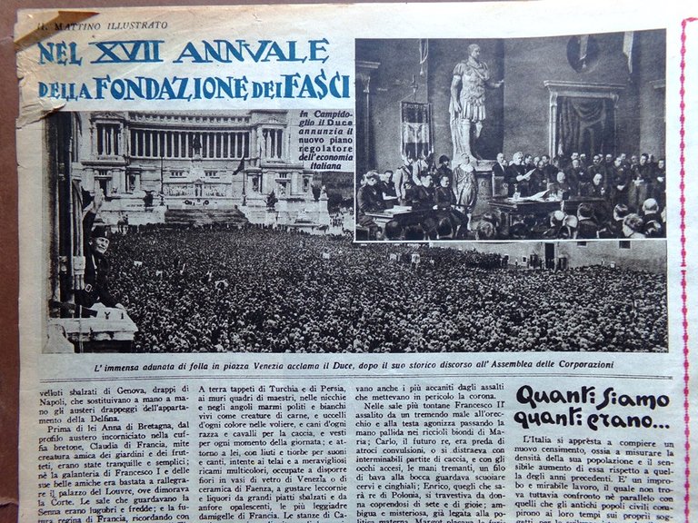 Il Mattino Illustrato 30 Marzo 1936 Ciclone America Caterina Medici …