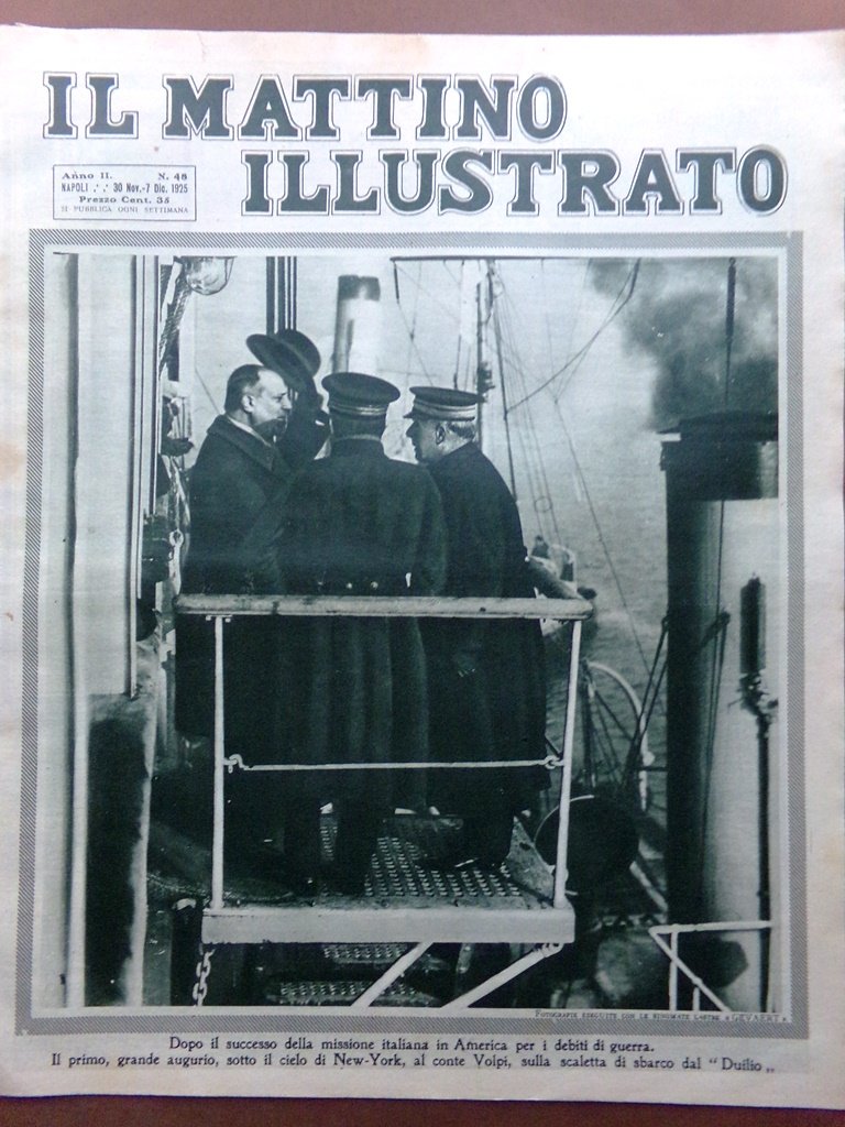 Il Mattino Illustrato 30 Novembre 1925 Kruger Albano Laziale Sottomarino …