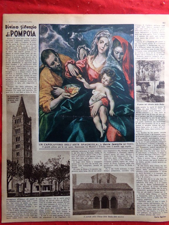 Il Mattino Illustrato 31 Agosto 1936 Duce Irpinia Pomposa Petrolio …