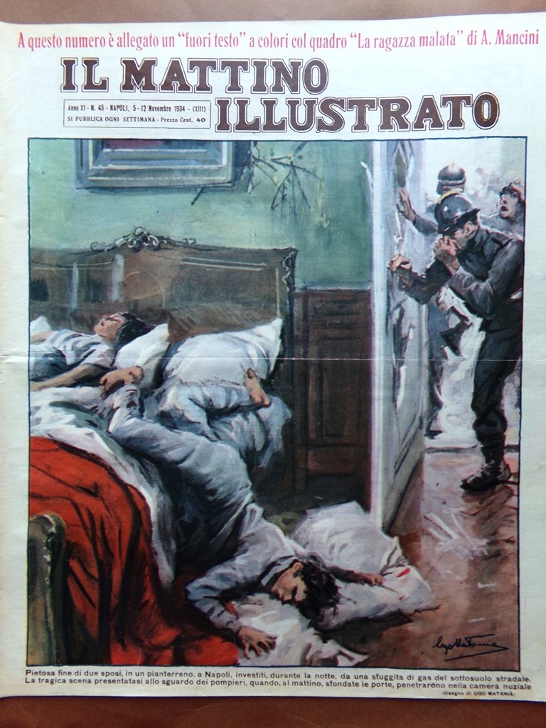 Il Mattino Illustrato 5 Novembre 1934 Balilla Oriani Argiva Isola …