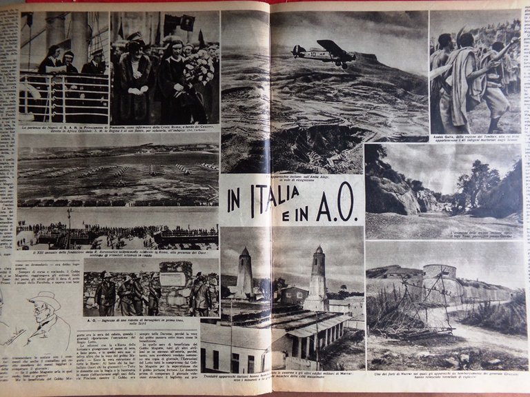 Il Mattino Illustrato 6 Aprile 1936 Vipera Palafitte Gondola Duce …