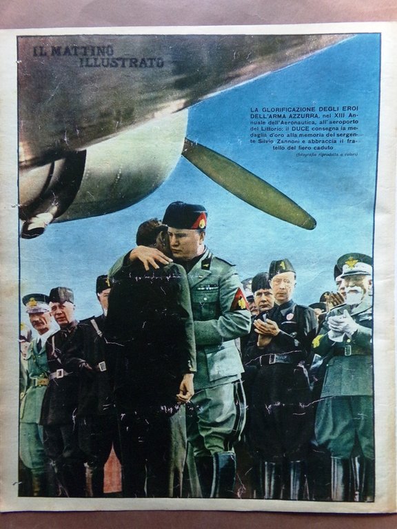 Il Mattino Illustrato 6 Aprile 1936 Vipera Palafitte Gondola Duce …