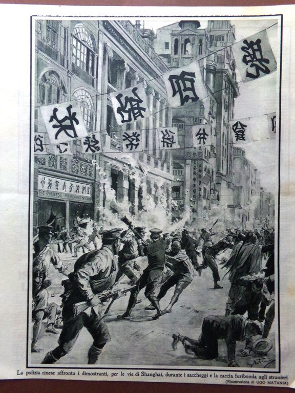 Il Mattino Illustrato 6 Luglio 1925 Rivolta di Shangai Polo …