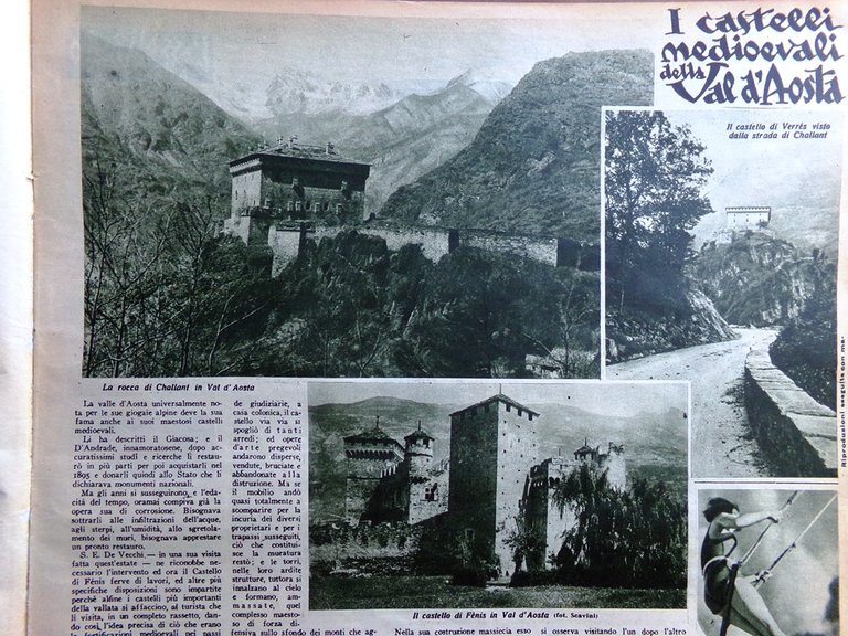 Il Mattino Illustrato 6 Luglio 1936 Morte Petrolini Val D'Aosta …
