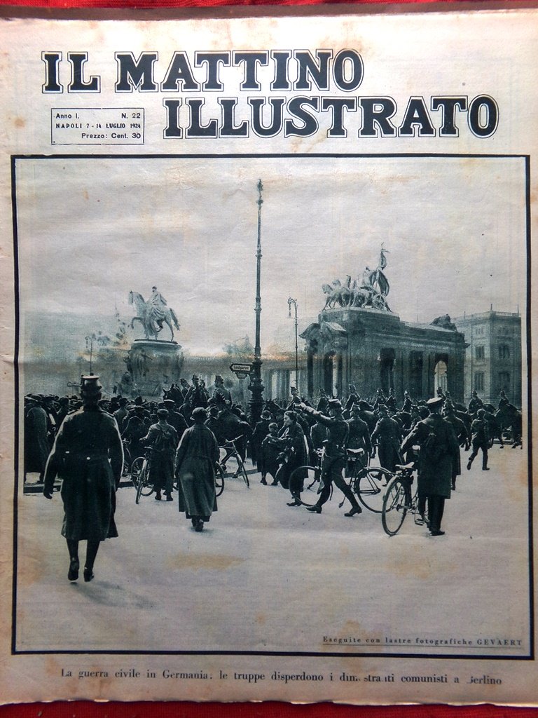 Il Mattino Illustrato 7 Luglio 1924 Delitto Matteotti Torre del …