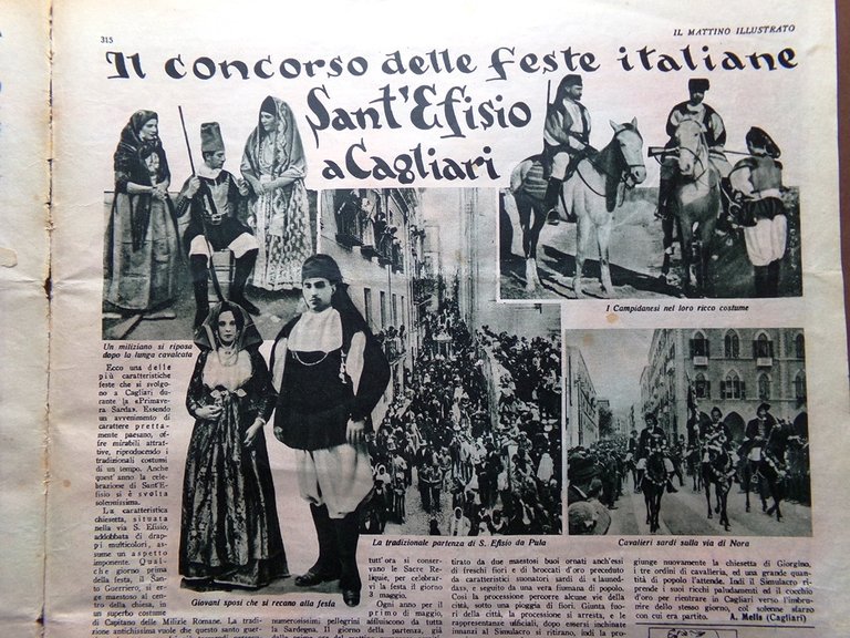 Il Mattino Illustrato 7 Maggio 1934 Legislatura Don Giovanni Sant'Efisio …