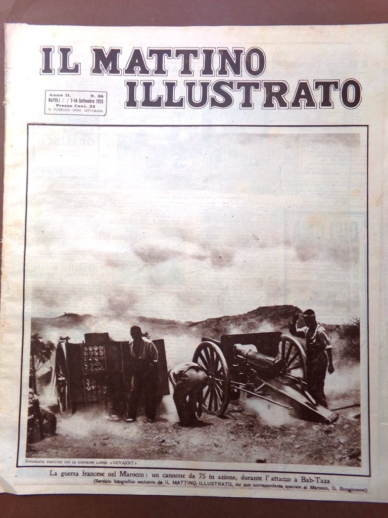 Il Mattino Illustrato 7 Settembre 1925 Birmania Rocca Papa Marocco …