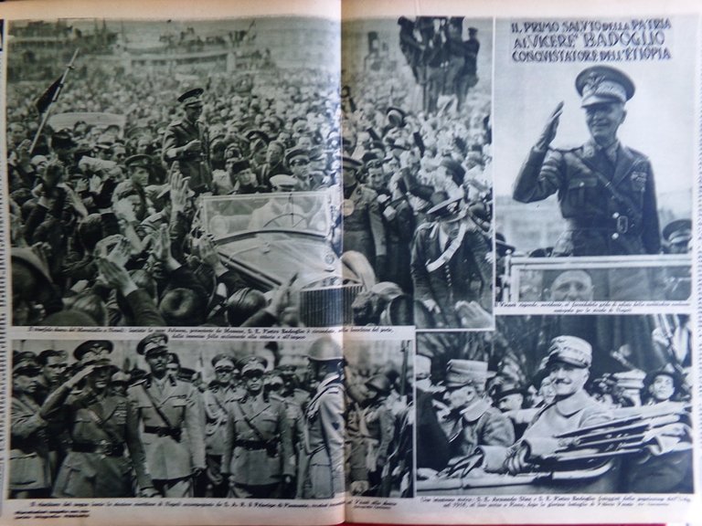 Il Mattino Illustrato 8 Giugno 1936 Bagnolini Diaz Badoglio Campanili …