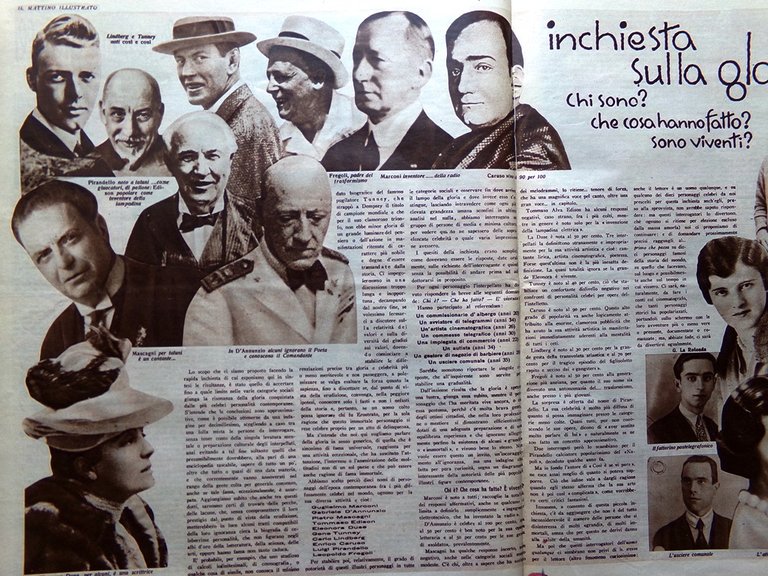 Il Mattino Illustrato 8 Ottobre 1934 Duce Milano Feste Napoli …