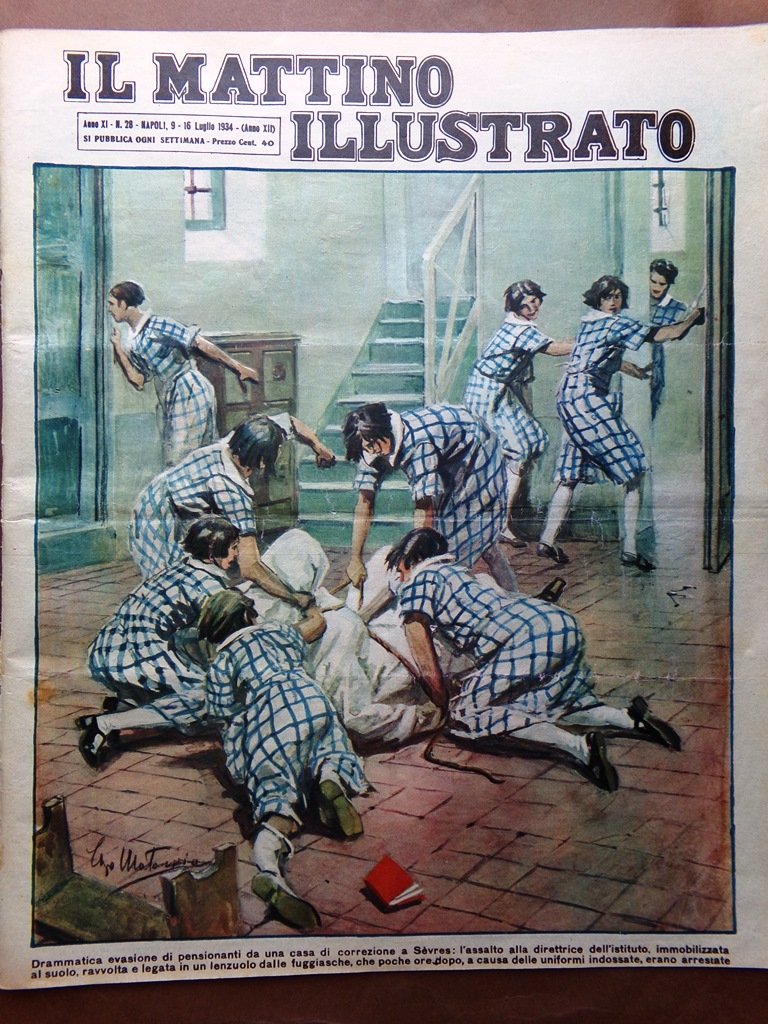 Il Mattino Illustrato 9 Luglio 1934 Carnera Baer Pirati Abruzzo …