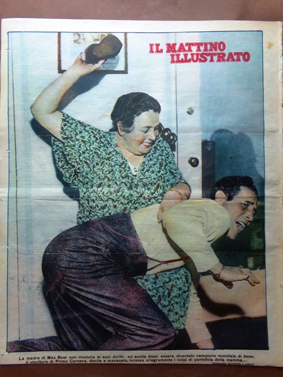 Il Mattino Illustrato 9 Luglio 1934 Carnera Baer Pirati Abruzzo …