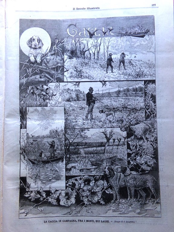 Il Secolo Illustrato 1 Settembre 1895 Regate Lago Maggiore Paganini …