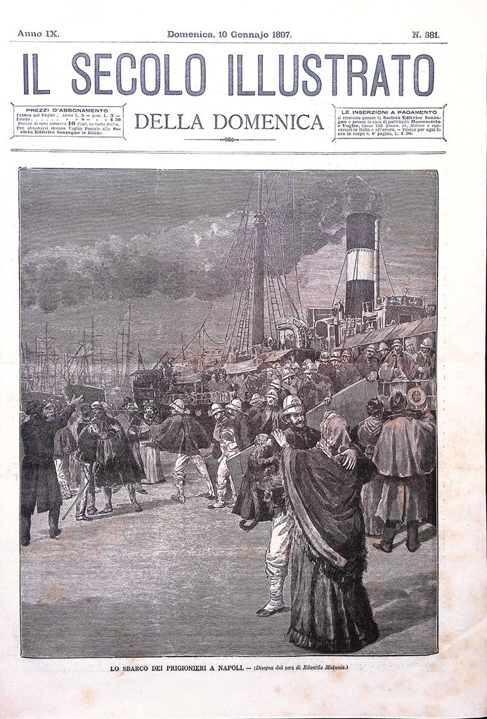 Il Secolo Illustrato 10 Gennaio 1897 Frana Sant'Anna Pelago Prigionieri …
