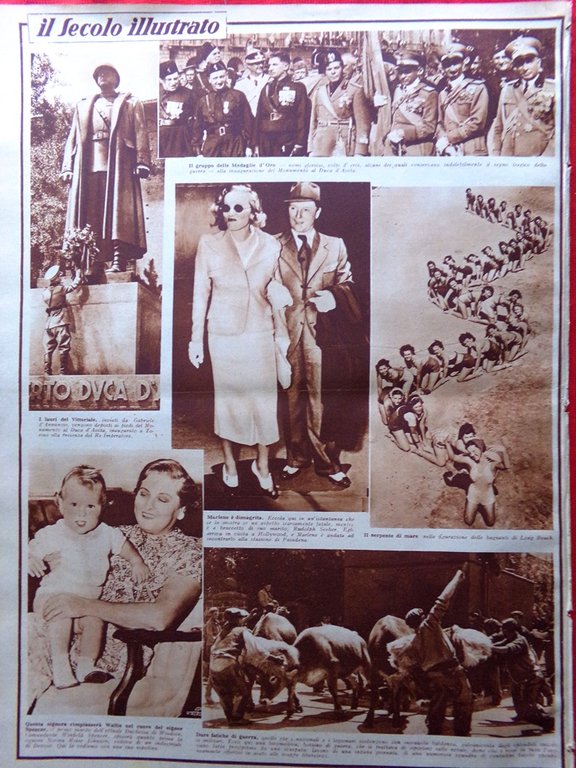 Il Secolo Illustrato 10 Luglio 1937 Smemorato Rodez Jean Harlow …