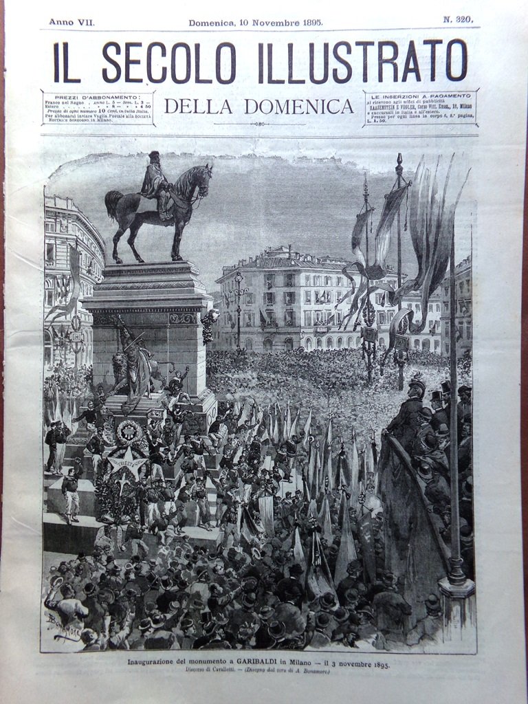 Il Secolo Illustrato 10 Novembre 1895 Ferrovia Avellino Rocchetta Guerra …