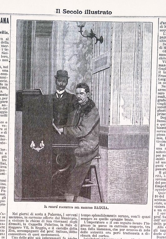 Il Secolo Illustrato 12 Aprile 1896 Giordano Nunoz Baucia Imperiali …
