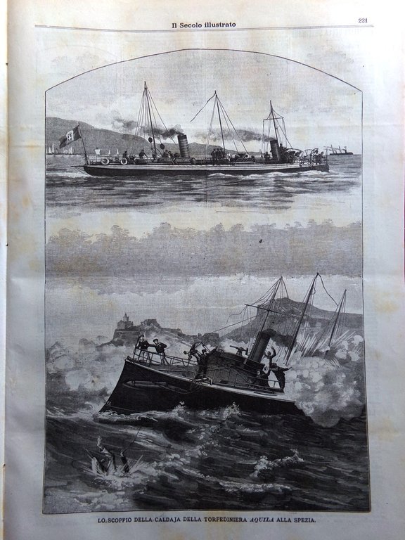 Il Secolo Illustrato 14 Luglio 1895 Vesuvio Desclée San Gimignano …