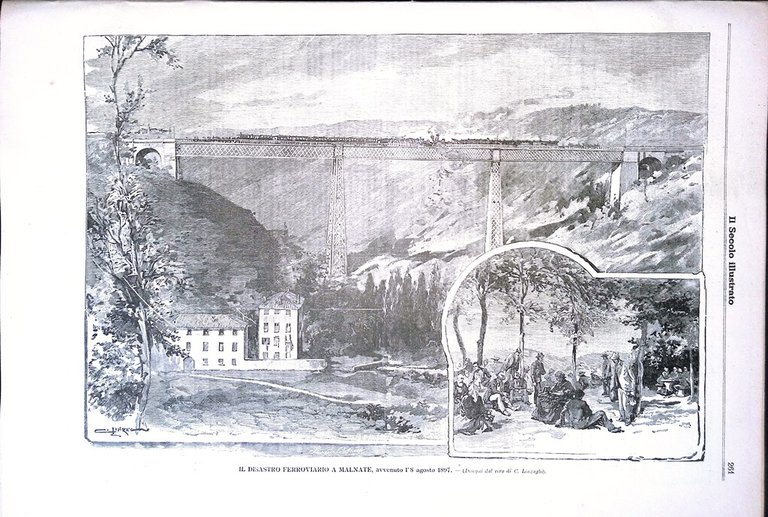 Il Secolo Illustrato 15 Agosto 1897 Inondazioni Austria Palazzo Pietroburgo …