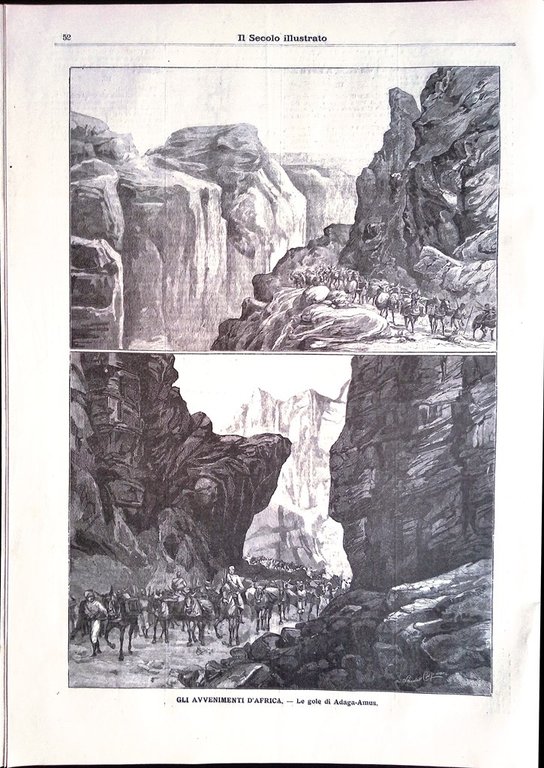 Il Secolo Illustrato 16 Febbraio 1896 Resa di Macallè Moro …