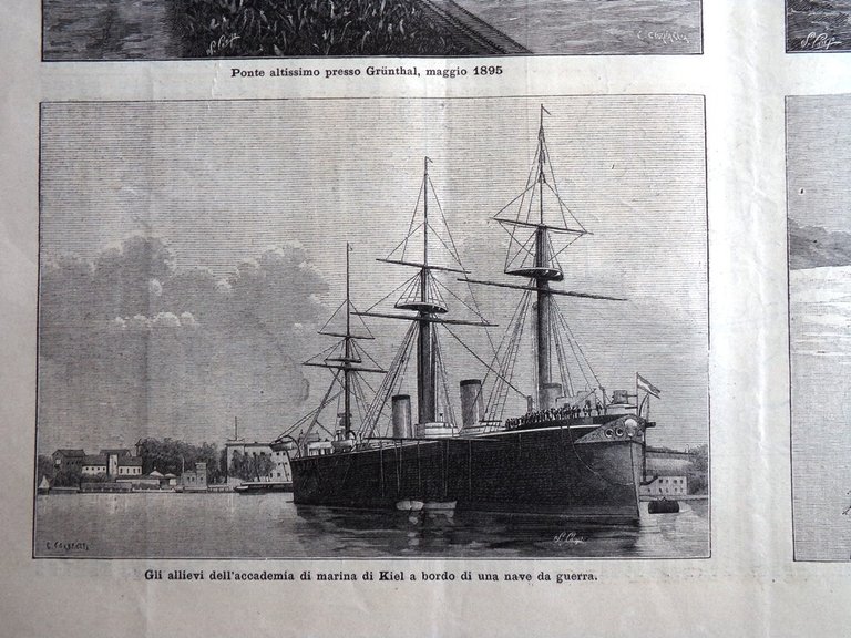 Il Secolo Illustrato 16 Giugno 1895 Tragedia Parkersburg Feste Kiel …