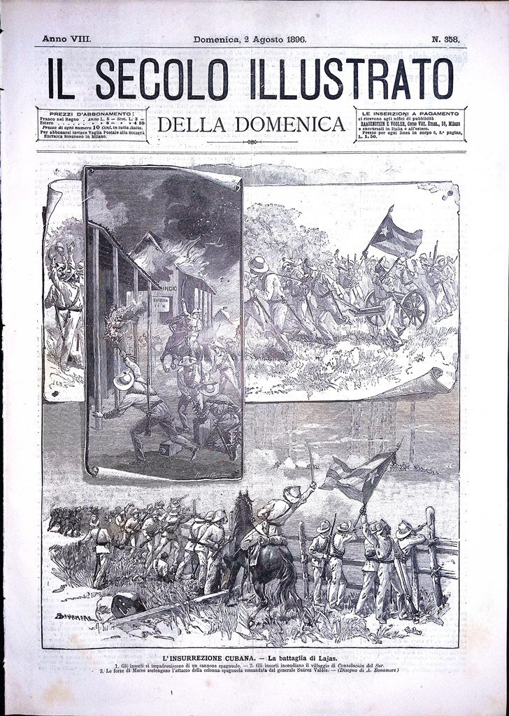 Il Secolo Illustrato 2 Agosto 1896 Santa Rosalia Palermo Rivolta …