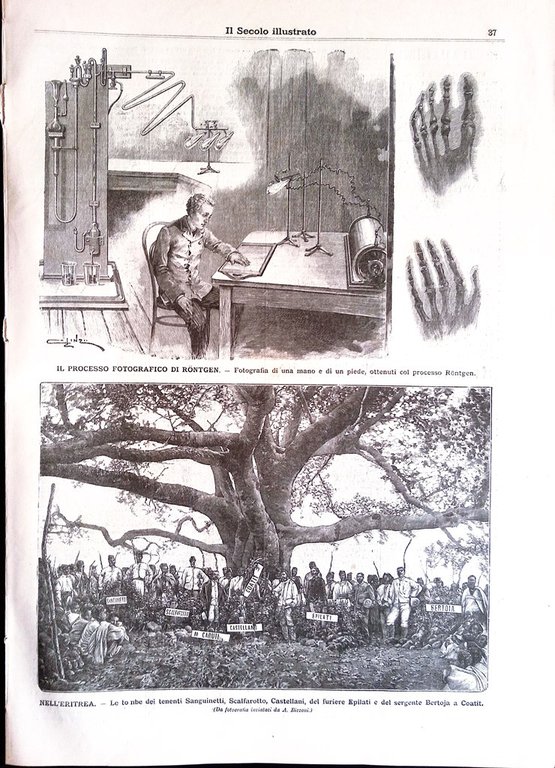Il Secolo Illustrato 2 Febbraio 1896 Processo Rontgen Tombe Italiani …