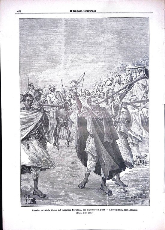 Il Secolo Illustrato 20 Dicembre 1896 Natale Nerazzini Menelik Raggi …