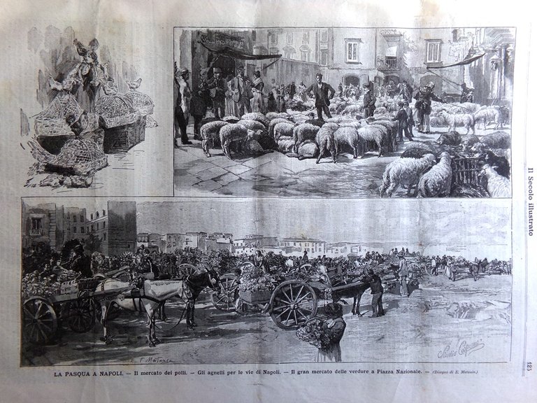 Il Secolo Illustrato 21 Aprile 1895 Ricognizione di Makallè Pasqua …