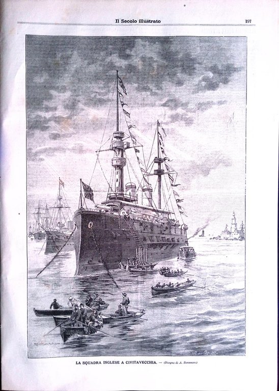Il Secolo Illustrato 21 Giugno 1896 Chiesa Varallo Inglesi Civitavecchia …