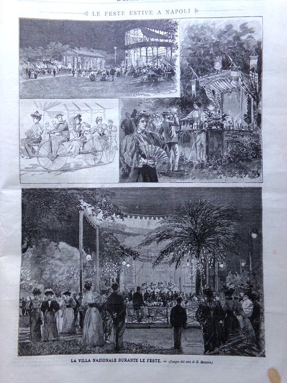 Il Secolo Illustrato 22 Settembre 1895 Porta Pia Feste Napoli …