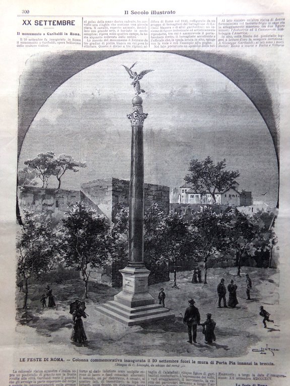 Il Secolo Illustrato 22 Settembre 1895 Porta Pia Feste Napoli …