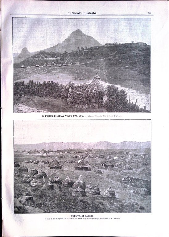 Il Secolo Illustrato 23 Febbraio 1896 Costantinopoli Turchia Ausen Porta …