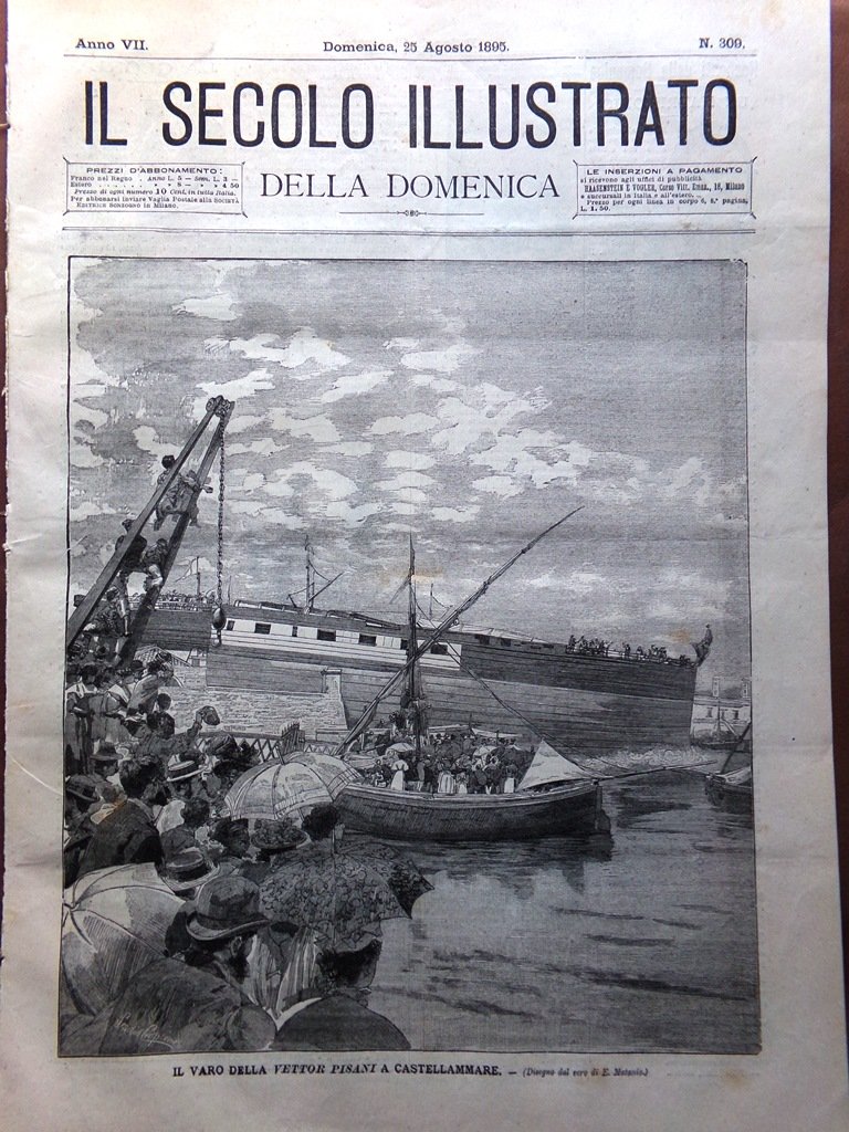 Il Secolo Illustrato 25 Agosto 1895 Vettor Pisani Tomba di …