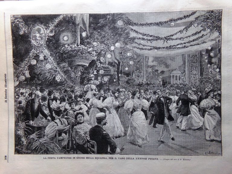 Il Secolo Illustrato 25 Agosto 1895 Vettor Pisani Tomba di …