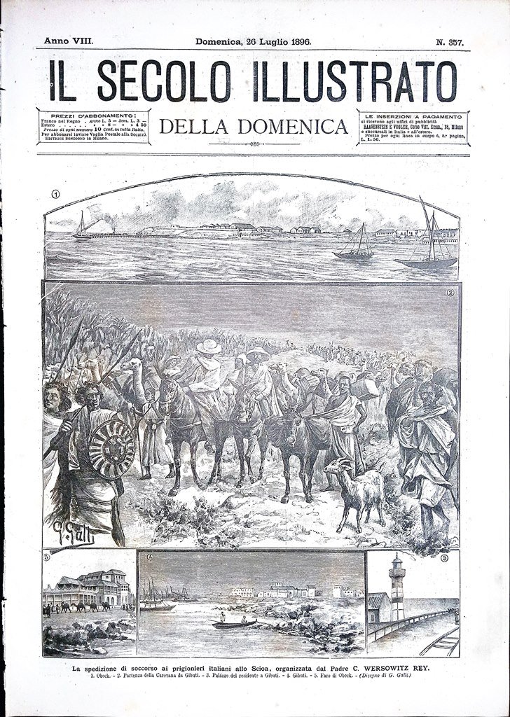 Il Secolo Illustrato 26 Luglio 1896 Marte Goethe Schiller Villari …