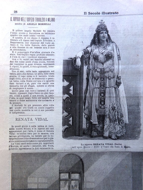 Il Secolo Illustrato 27 Gennaio 1895 Battaglie Coatit Sansone Dalila …