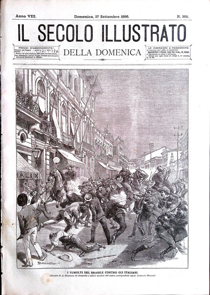 Il Secolo Illustrato 27 Settember 1896 Varo Cristobal Colon Moti …